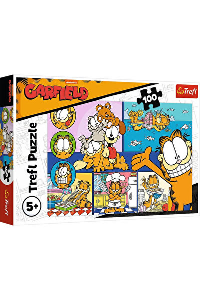 Trefl Puzzle 100 de piese Garfield leneș