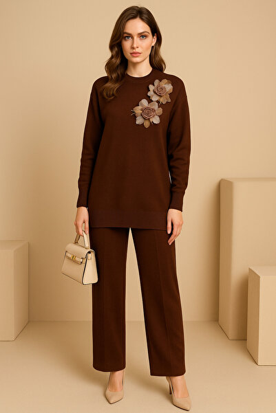 semela Tulle Floral Knitwear Set