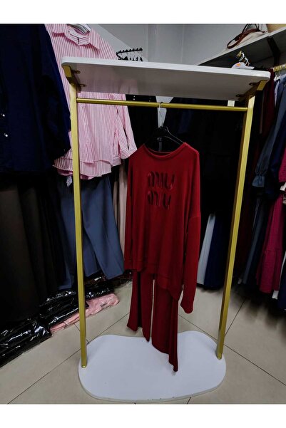 Sabase Embroidered Patterned Fabric Sweatshirt Set