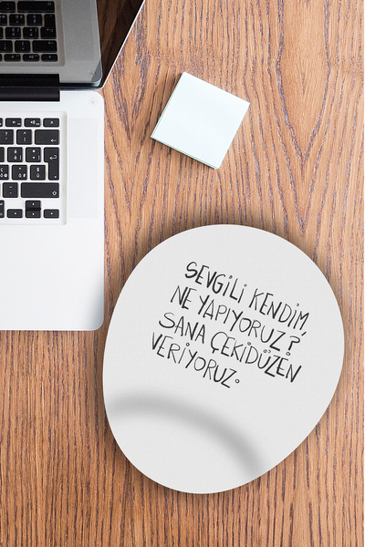 Ormira Konsept لوحي ماوس مطبوع بتصميم 'ماذا نفعل؟'