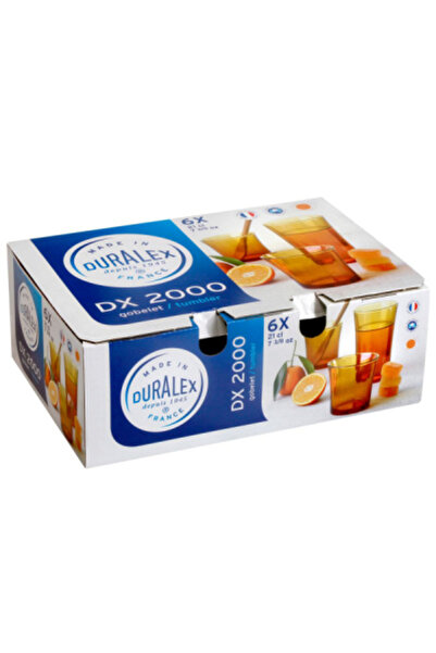 Duralex Set of 6set of 6 Smoke GlassesColored Glass Water FUME 210ml CNN50444