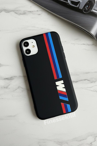 Multitronic حافظة متوافقة مع هاتف iPhone 11 من BMW مطبوع باللون الأسود