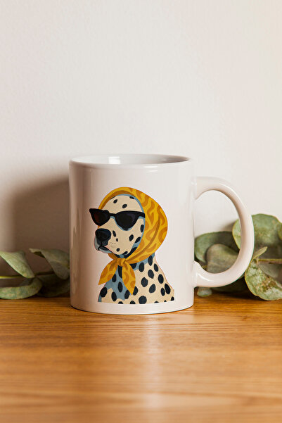 Ormira Konsept Model Dalmatian Printed Mug Cup