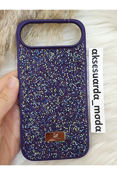 ZB Aksesuarda Moda حافظة فاخرة متوافقة مع آيفون 17 مزينة بأحجار سواروفسكي