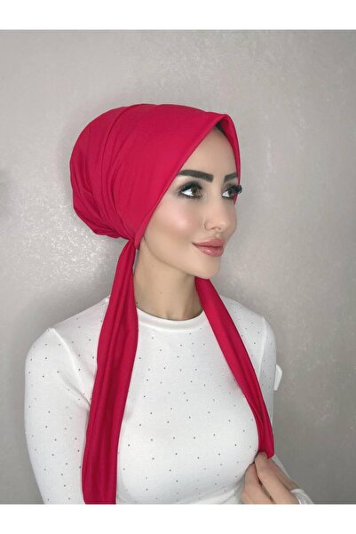 OykumBone Kırmızı dört mevsim kullanıma uygun düz pamuk şal eşarp