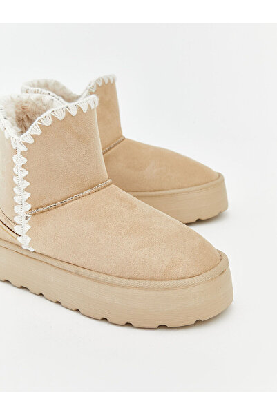 LC Waikiki Γυναικείες μπότες Peak New Season Suede Look