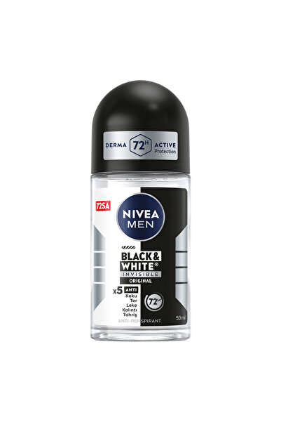 NIVEA MEN Black & White Invisible Original Roll-on 50 ml X 4 ADET