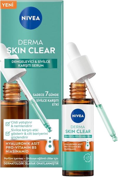 NIVEA Derma Skin Clear Dengeleyici & Karşıtı Serum X 3 ADET