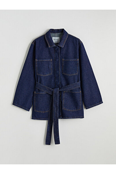 LC Waikiki New Season Shirt Collar Women's Jean Jacket