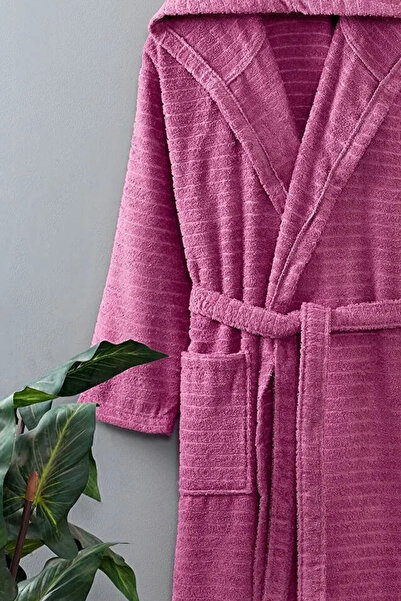 HRN Textile Cotton Nature Hooded Bathrobe