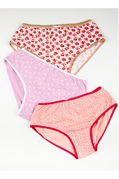 Cute Women's regular waist floral underwear