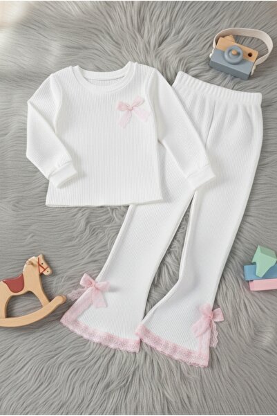 bright moon Girl's Flared Tights Body Set