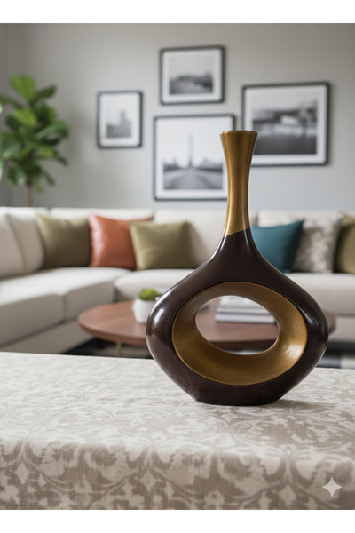 İki Cadı Tasarım مزهرية اسكندنافية حديثة، سيراميك - 30 سم × 22 سم