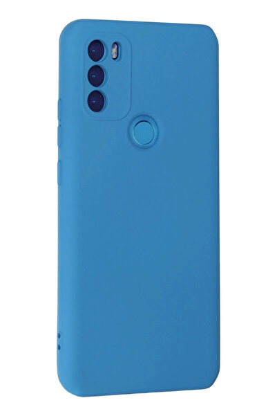 HarmonyAura General Mobile Gm 21 Plus Case Nano Velvet Silicone Inside - Blue