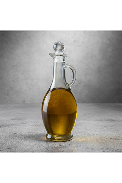 Rembox Kulplu Yağdanlık - 500 ml Kristal Tıpalı Zeytinyağ şişesi 1 adet