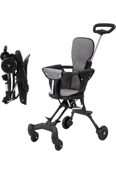 Twinkle Mart عربة أطفال، عربة سفر خفيفة الوزن ومدمجة مع مقابض ومسند ظهر قابلي...