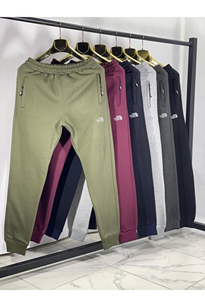 ANATOLIATEKSTILE Men's Burgundy Tracksuit – Zipper Hoodie & Pants – Premium Thick Material