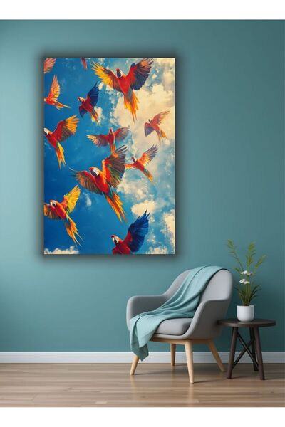 bds art sanatı evinize taşır Kuş Temalı Dekoratif Cam Tablo