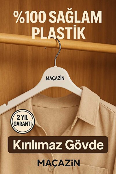 Butik Plastic Closet Hanger (15 Pieces) Removable Mixed Store 1St Classroom Quality