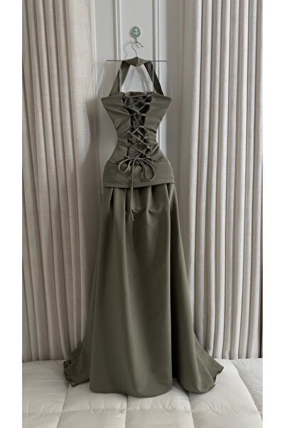 FAKHM AL SAWAR A very elegant olive green dress for parties