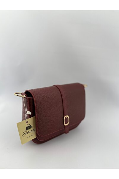 SİNİSA BAG Women's Adjustable Strap Detailed Leather Shoulder Bag