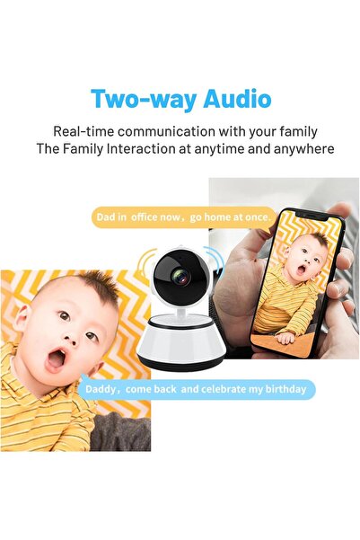 Twinkle Mart Indoor Surveillance Camera V380 PRO — 5X Digital Zoom, 2-Way Talk, Local & Cloud Storage