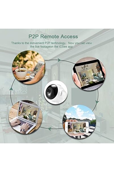 Twinkle Mart Mini V380 1080P HD WiFi IP Security Camera - Indoor Night Vision Baby Monitor