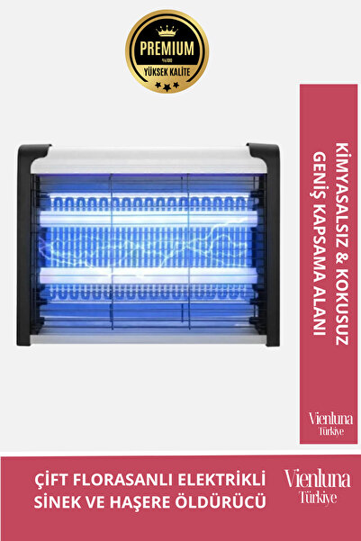 vienluna Yeni Sezon Yüksek Güç Askılı Çift Florasan Elektrikli UV Zincirli Sinek Sivrisinek Öldürücü Cihaz