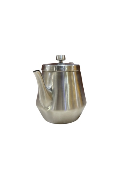 Generic 0.6L stainless steel teapot with a matte finish and heat-insulated handle (18/10)