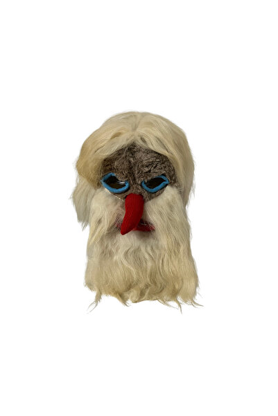 OEM Traditional Romanian Mask – Handmade from Wool and Furred Leather (Grandf...