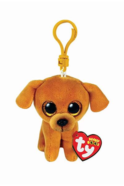 TY PLUS KEYCHAIN 8.5CM BOOS ZUZU DOG BROWN