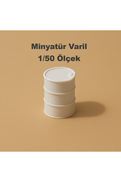 Köseoğlu 6 Adet Boyanabilir Varil - 1/50 Ölçekli 1:50 - Figür, Maket, Minyatür