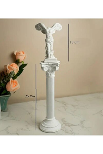 Yaratıcı sanatlar atölyesi Antik Yunan Başsız Venüs & Sütun Heykeli Taş Döküm Antik Heykel Biblo 38 Cm