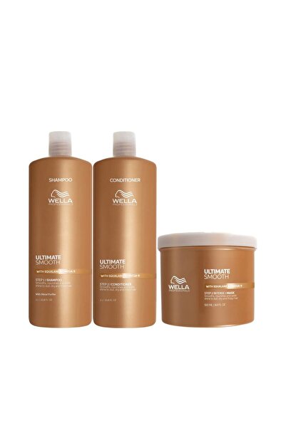 Wella Professionals Σετ Ultimate Smooth - Σαμπουάν 1000ml + Μαλακτικό 1000ml ...
