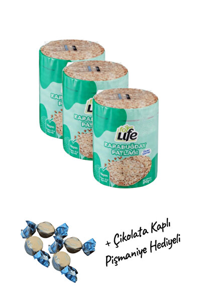 KMS HOME For life Glutensiz Karabuğdağ Patlağı Vegan Atıştırmalık 100 gr X 3 ...