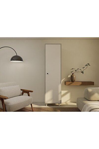 Masif Market Harput Çok Amaçlı Tek Kapaklı Banyo Dolabı Külgri