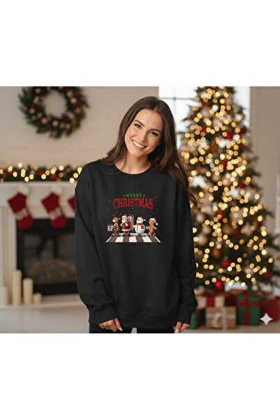 blausee wear LiyAdaCo unisex negru Crăciun fericit Moș Crăciun și prietenii l...