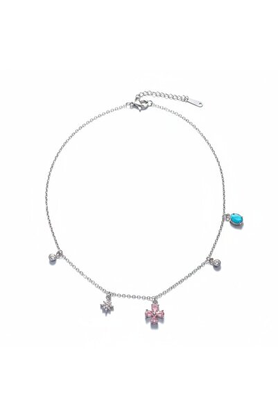 YUSSO ACCESSSORY Kadın Gümüş Çelik Kolye 316L
