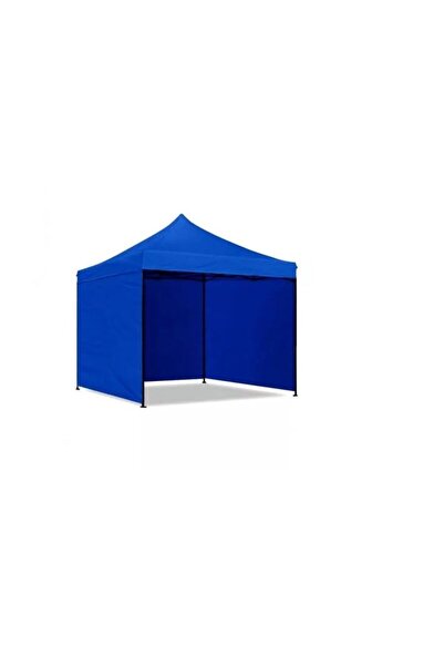 KlaussTech Cort impermeabil, pavilion 3m x 4,5m cu 3 pereți laterali, albastru