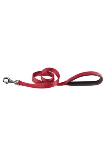 Ferplast Daytona GM 25/45 Short Nylon Dog Lead With Soft Padding and Hygienic Bag HolderColor: Red,