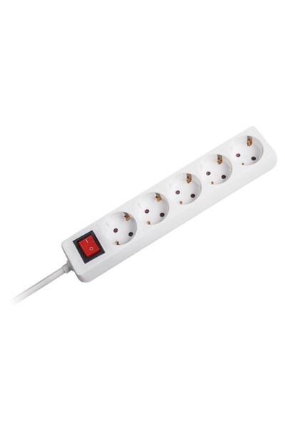 Omega Extension Cord 5 Sockets 1.5m with Switch Romana