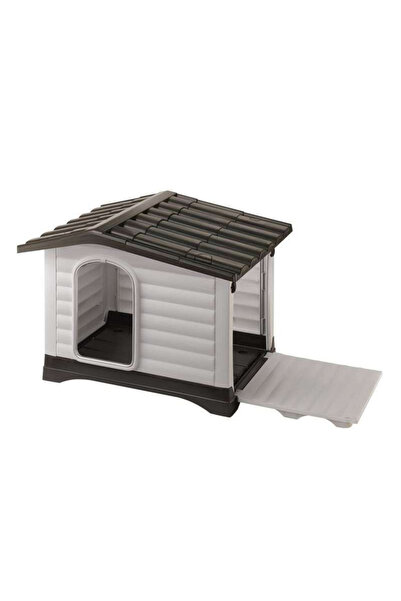 Ferplast دوجفيلا - بيت تربية الكلاب البلاستيكي الخارجي - المقاسات: XL