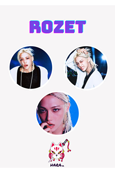 Hara Company Stray Kids Kpop Karma Albüm Karma Versiyonu Felix Rozet Seti ( 3...