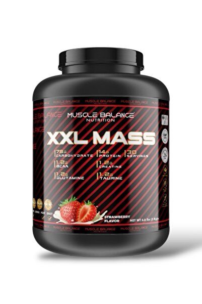 MUSCLE BALANCE XXL Mass Gainer 3000 Gr 30 Servis Çilek