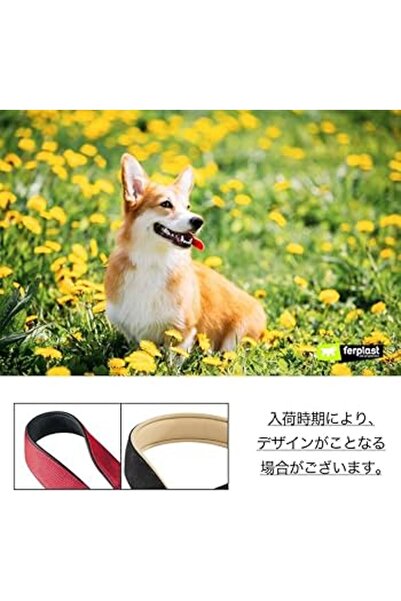 Ferplast طوق دايتونا سي إس إس شبه قابل للسحب مع حشوة ناعمة، اللون: أحمر، الأب...