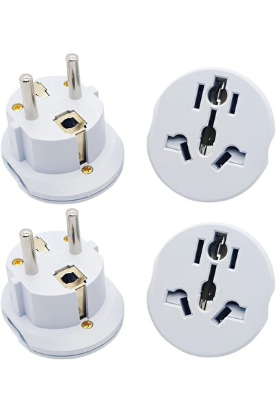 ECVV [4-Pack] Universal Plug Converter Travel Adapter EU/KSA/UAE/USA/UK/AU/CN