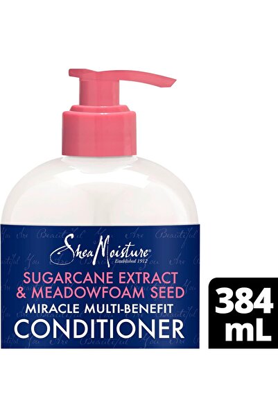 Shea Moisture Silicone Free Conditioner for Dry Hair - Sugarcane & Meadowfoam, Sulfate Free, 13 Oz