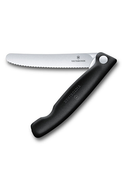 Victorinox Folding Knife with Locking System 6.7833.F, Serrated Blade 11 cm, Black