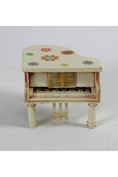 Otantik Çarşı Dekoratif Metal Piyano Kumbara Yeni C0307