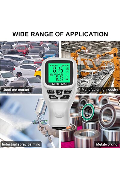 EACAM Coating Thickness Gauge - Car Paint & Metal Plating Thickness Meter